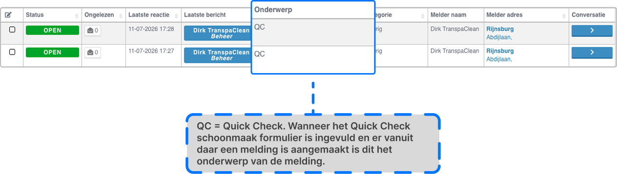 Vast onderwerp van een automatisch aangemaakt ticket