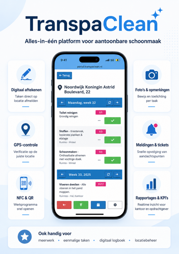 Schoonmaaksoftware: welke typen zijn er en wat past bij jouw bedrijf?