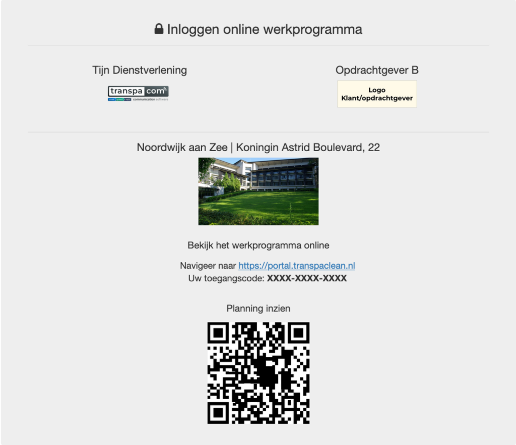 QR code voor inzicht in schoonmaak wooncomplex